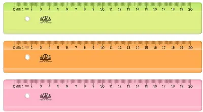 HATAS CETVEL PLASTİK NEON GENİŞ 20 CM 00172