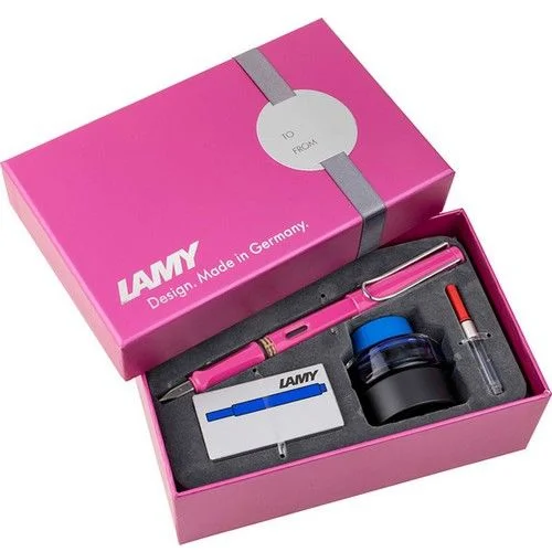 LAMY DOLMA KALEM SAFARI SETİ PEMBE M UÇ 13PDSP-M