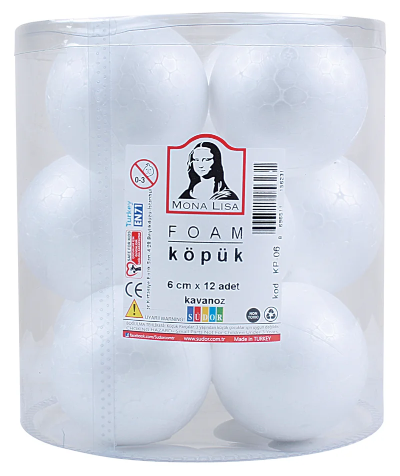 SÜDOR KÖPÜK 6 CM X 12 AD KAVANOZ KP-06