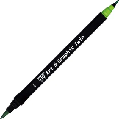 ZIG ART&amp;GRAPHIC TWIN TUT-80 051 MAY GREEN