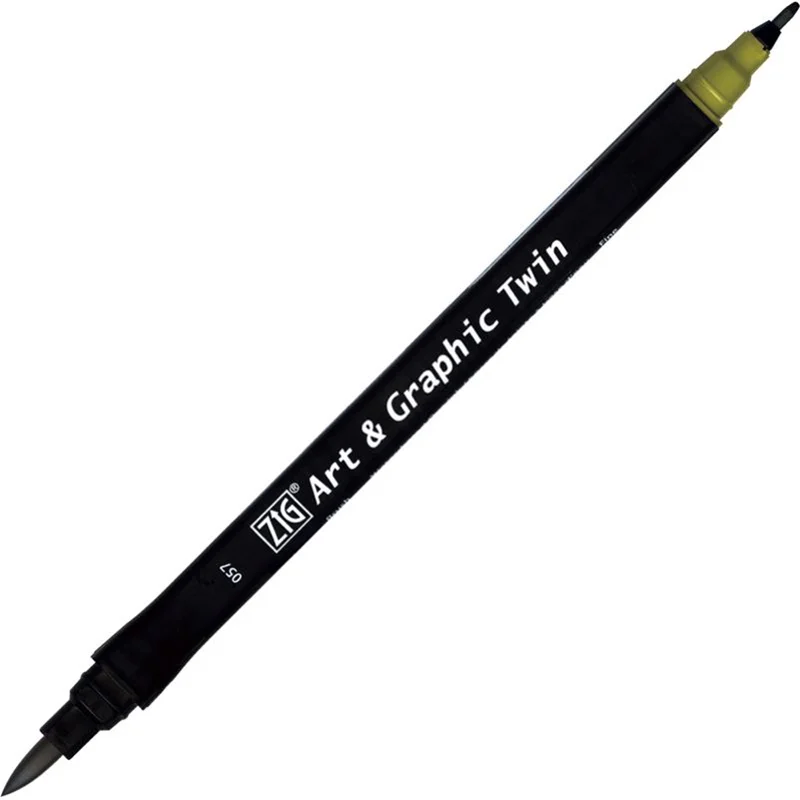ZIG ART&amp;GRAPHIC TWIN TUT-80 057 OLIVE GREEN
