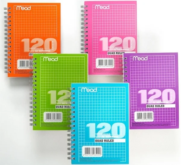 MEAD DEFTER SPİRALLİ KARTON KAPAK A6 120 YP KARELİ M-205750
