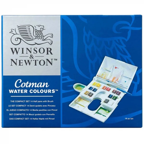 W&N SULU BOYA COTMAN SET 14 x YARIM TABLET COMPACT SET WN-0390083