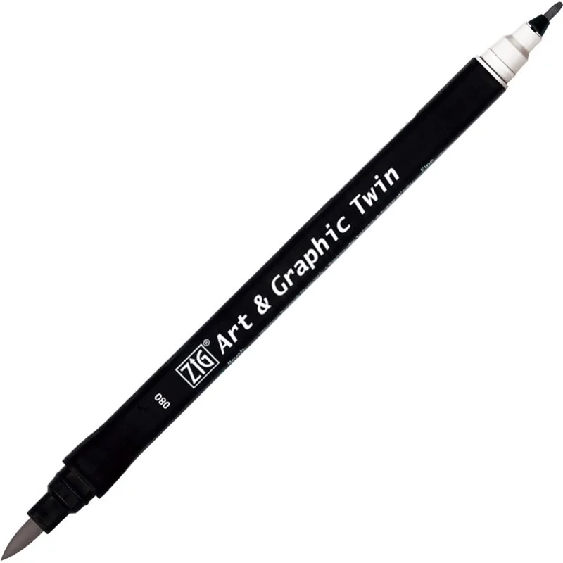 ZIG ART&amp;GRAPHIC TWIN TUT-80 080 LIGHT GRAY