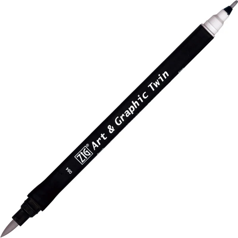 ZIG ART&amp;GRAPHIC TWIN TUT-80 084 PALE GRAY
