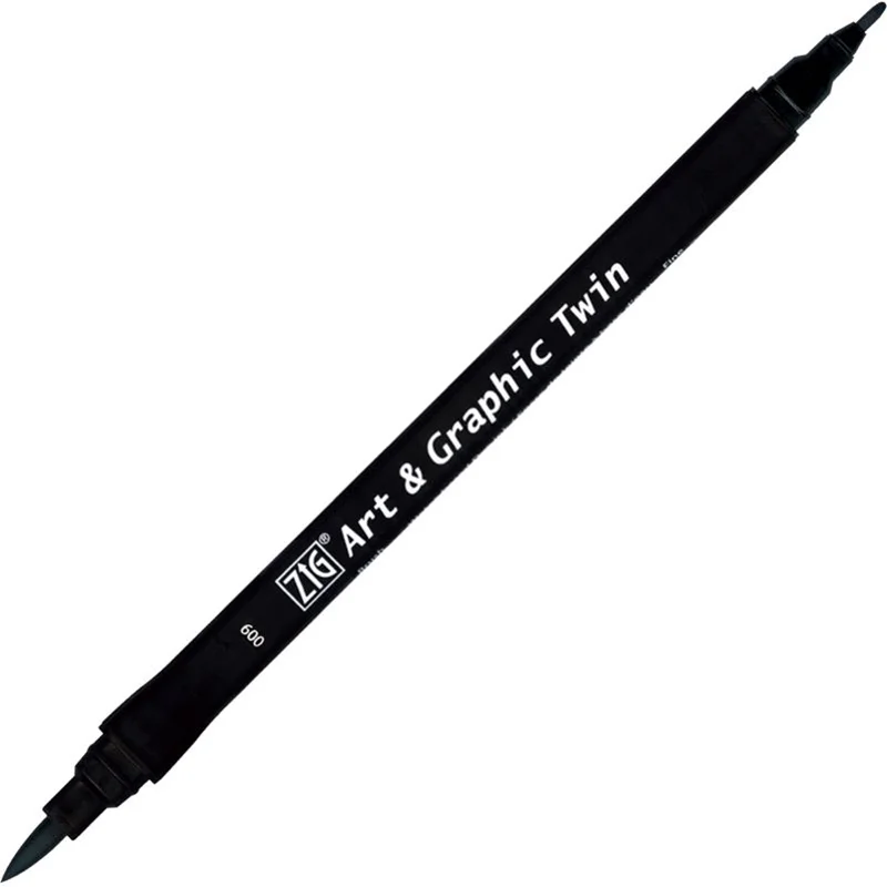 ZIG ART&amp;GRAPHIC TWIN TUT-80 009 BLACK