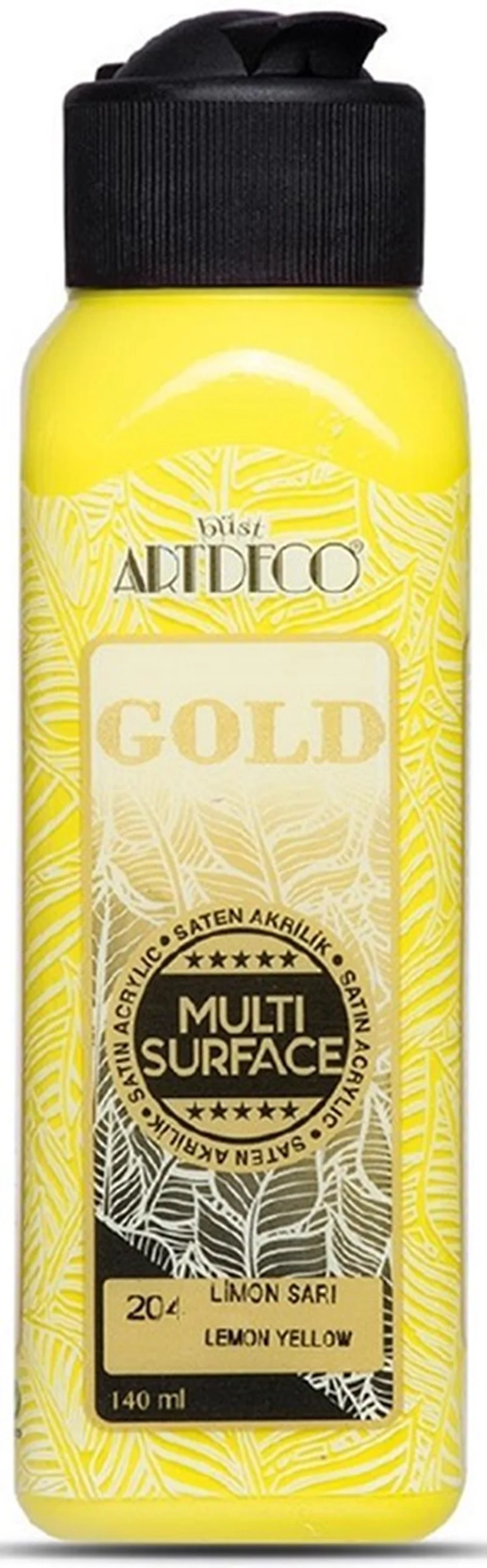 ARTDECO AKRİLİK BOYA GOLD MULTI-SURFACE 140 ML LİMON SARI Y-G70R-204
