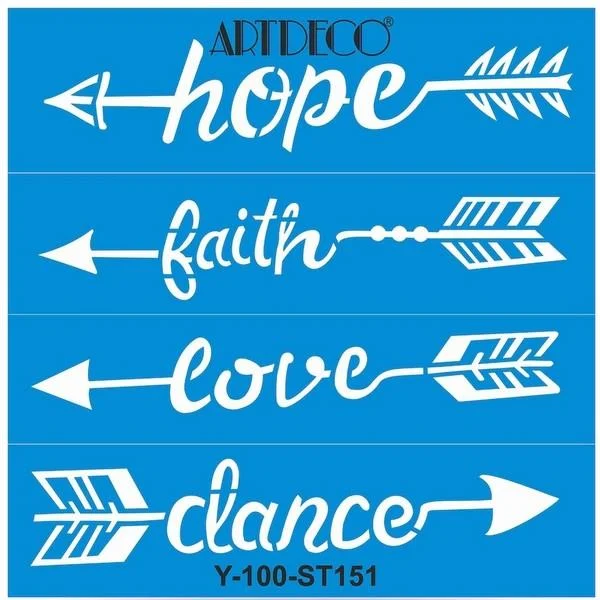 ARTDECO STENCIL 30x30 CM OKLAR Y-100-ST151
