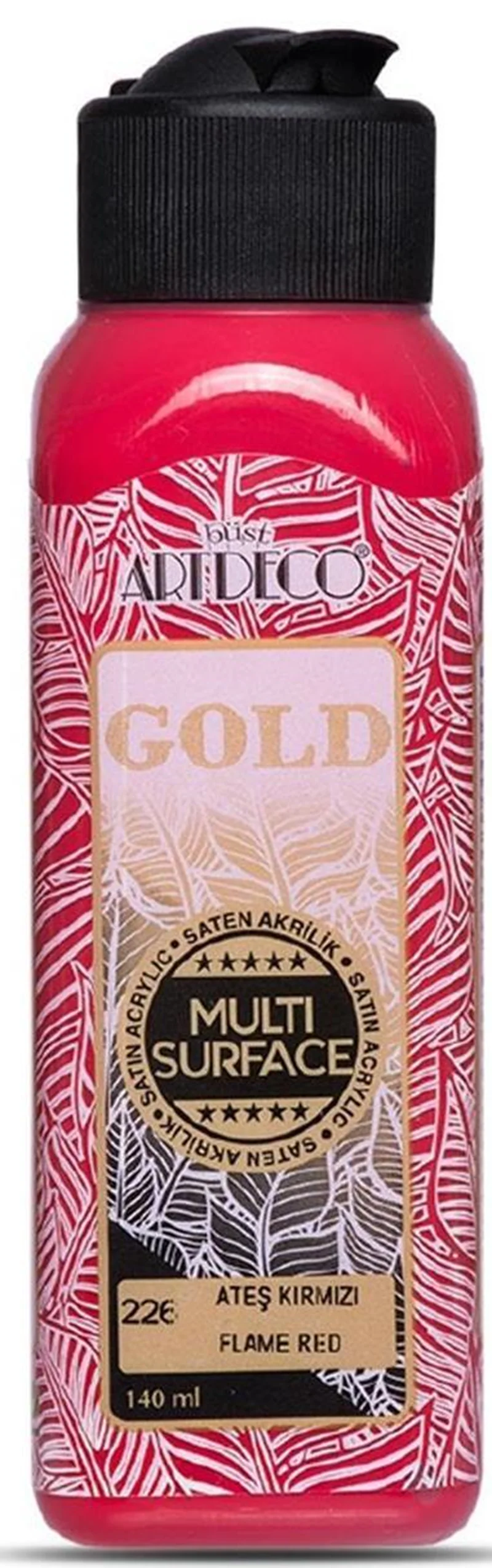 ARTDECO AKRİLİK BOYA GOLD MULTI-SURFACE 140 ML ATEŞ KIRMIZI Y-G70R-226
