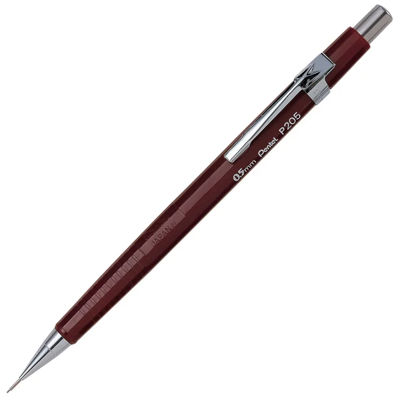 PENTEL VERSATİL KALEM TEKNİK ÇİZİM P205 0.5 KIRMIZI Y P205-B