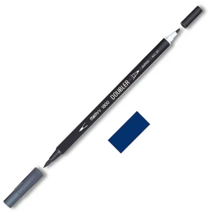 MARVY FIRÇA KALEM BRUSH PEN ÇİFT UÇLU 1800-029 PRUSSIAN BLEU