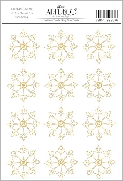 ARTDECO KOLAY TRANSFER SİMLİ 17x25 CM NO:4 Y-100-SKT17-4