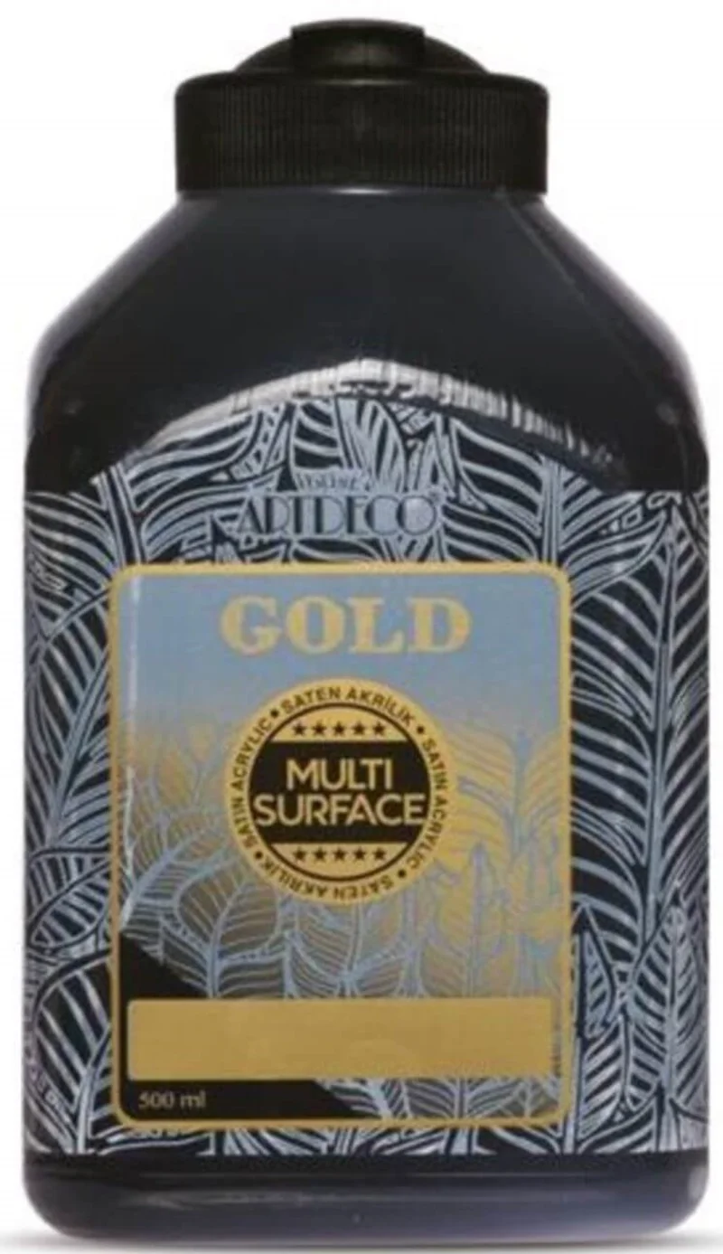 ARTDECO AKRİLİK BOYA GOLD MULTI-SURFACE 500 ML SİYAH Y-G70L-360