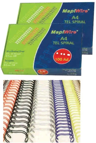 MAPİ SPİRAL TEL 2:1 3/4 M.YEŞİL 50Lİ 210 1155