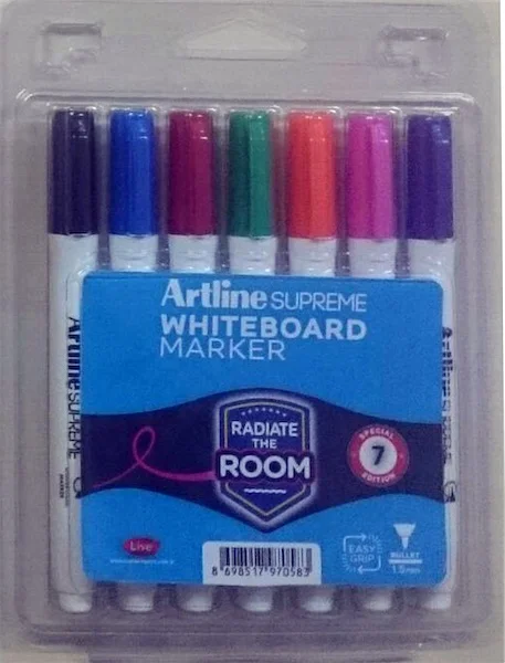 ARTLINE BEYAZ TAHTA KALEMİ SUPREME 507 7 RENK SET A-EPF-507.S7