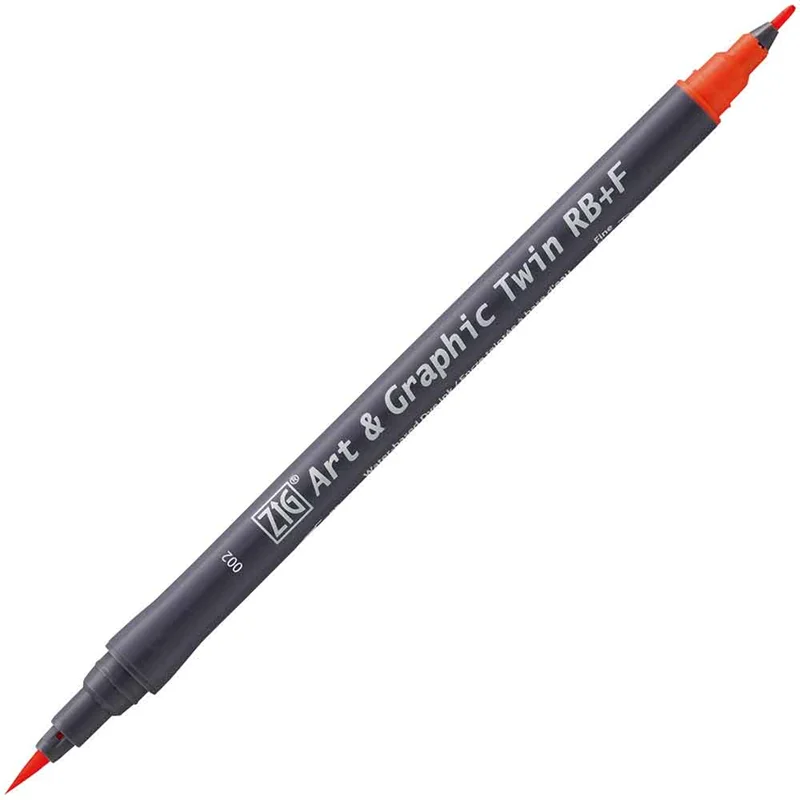 ZIG ART&amp;GRAPHIC TWIN RB TUT-95 2 RED