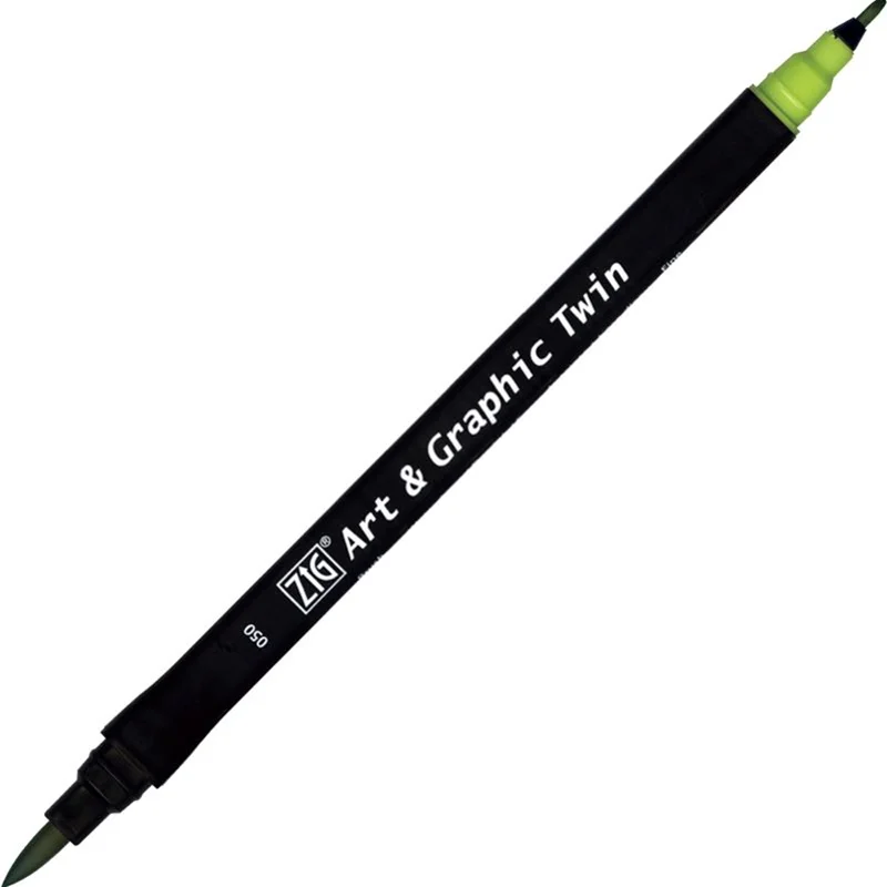 ZIG ART&amp;GRAPHIC TWIN TUT-80 050 LIGHT GREEN