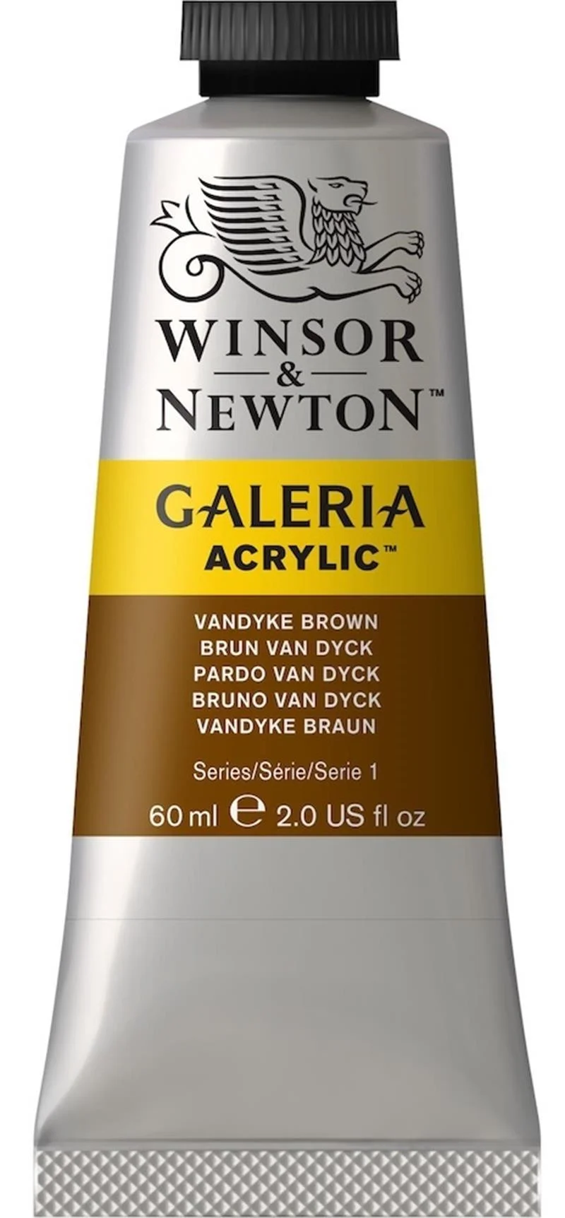 W&amp;N AKRİLİK BOYA GALERIA 60 ML VANDYKE BROWN 676 WN-2120676