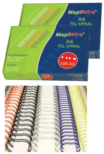 MAPİ SPİRAL TEL 2:1 1" METALİK SARI 50Lİ 2101350