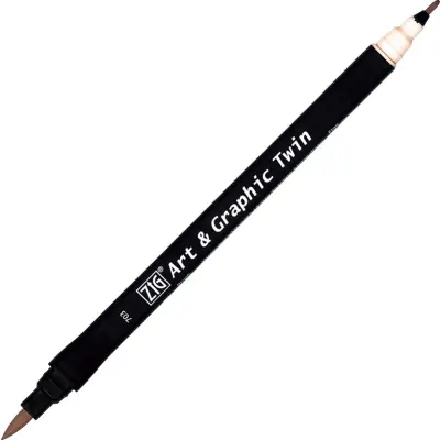 ZIG ART&amp;GRAPHIC TWIN TUT-80 087 GRAY BROWN