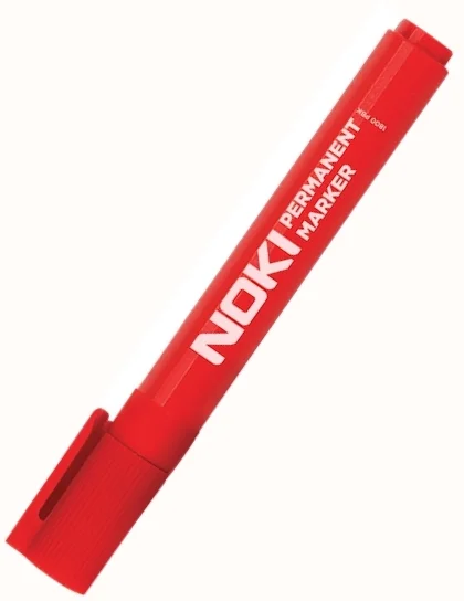 NOKİ PERMANENT MARKER YUVARLAK UÇ KIRMIZI 1800PBK