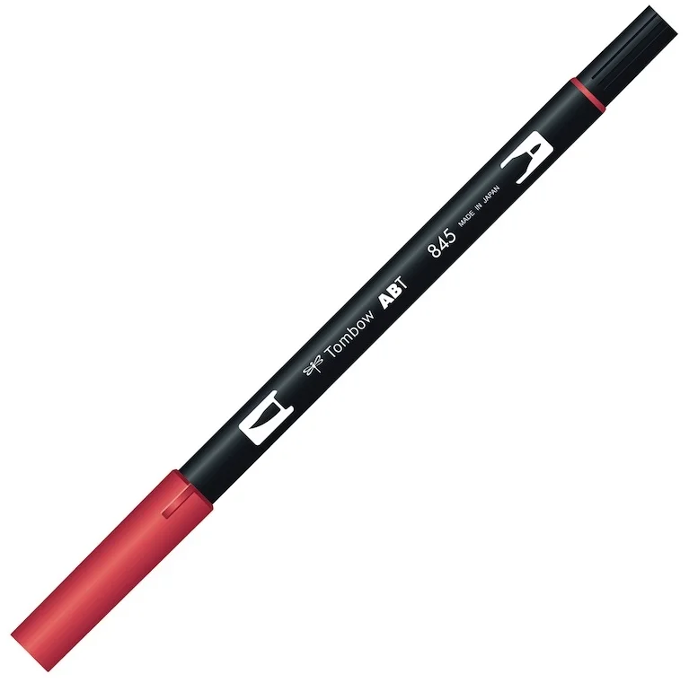 TOMBOW AB-T DUAL BRUSH PEN GRAFİK KALEMİ CARMINE (845) T-AB-T 845