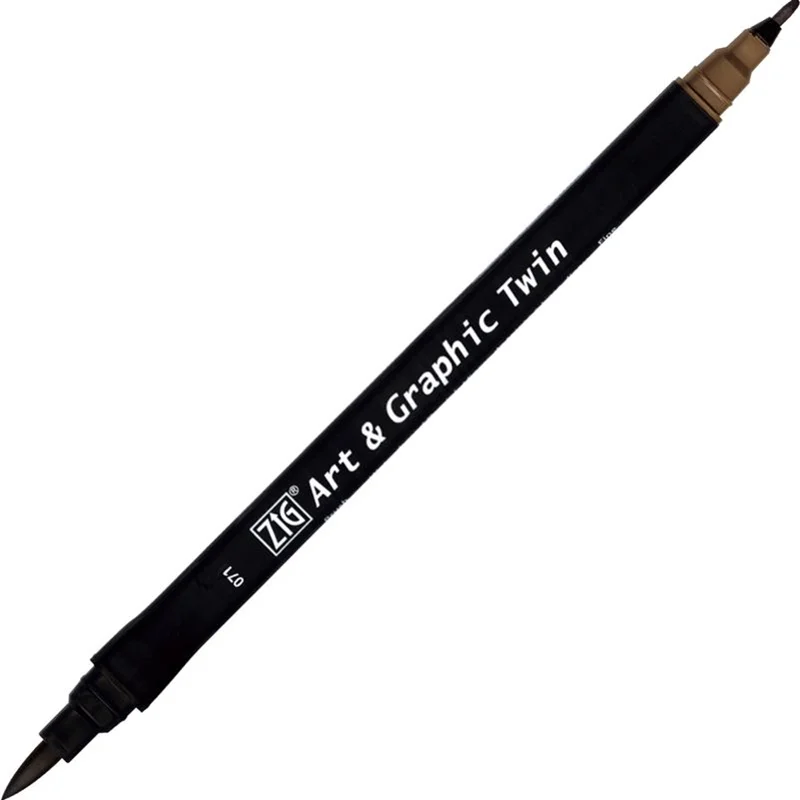 ZIG ART&amp;GRAPHIC TWIN TUT-80 071 MID BROWN