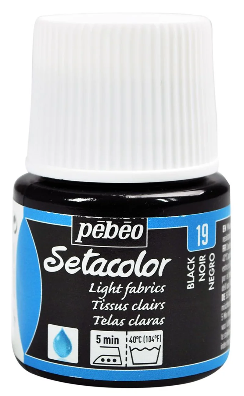 PEBEO KUMAŞ BOYASI SETACOLOR TRANSPARENT 45 ML 329*19 LAQUE NOIRE