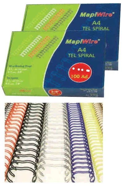 MAPİ SPİRAL TEL 3:1 1/4 SARI 100LÜ 210 02 06
