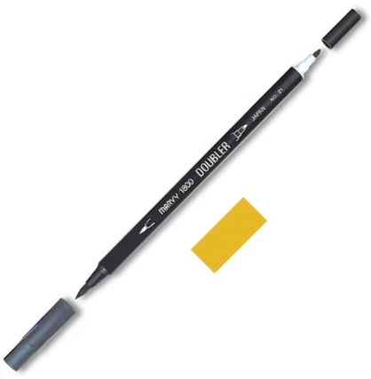 MARVY FIRÇA KALEM BRUSH PEN ÇİFT UÇLU 1800-082 MUSTARD