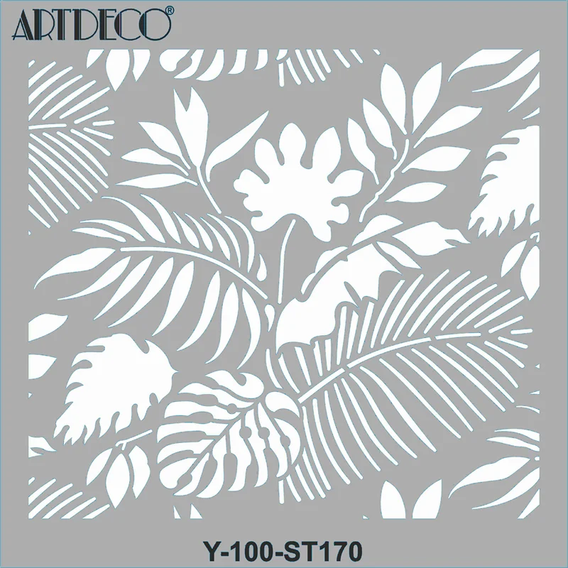 ARTDECO STENCIL 30x30 CM TROPİKAL YAPRAKLAR Y-100-ST170