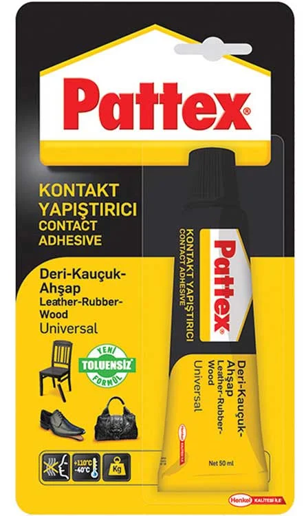 PATTEX YAPIŞTIRICI DERİ KAUÇUK AHŞAP 50 GR 2872091-2901467