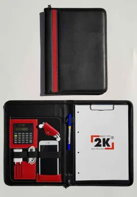 2K SEKRETERLİK A4 SUNİ DERİ FERM.TEL.KILIFLI SİYAH 9000