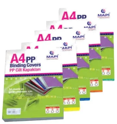 MAPİ CİLT KAPAĞI PP A4 350 MİC. MAVİ 50Lİ 2042404 (Best)