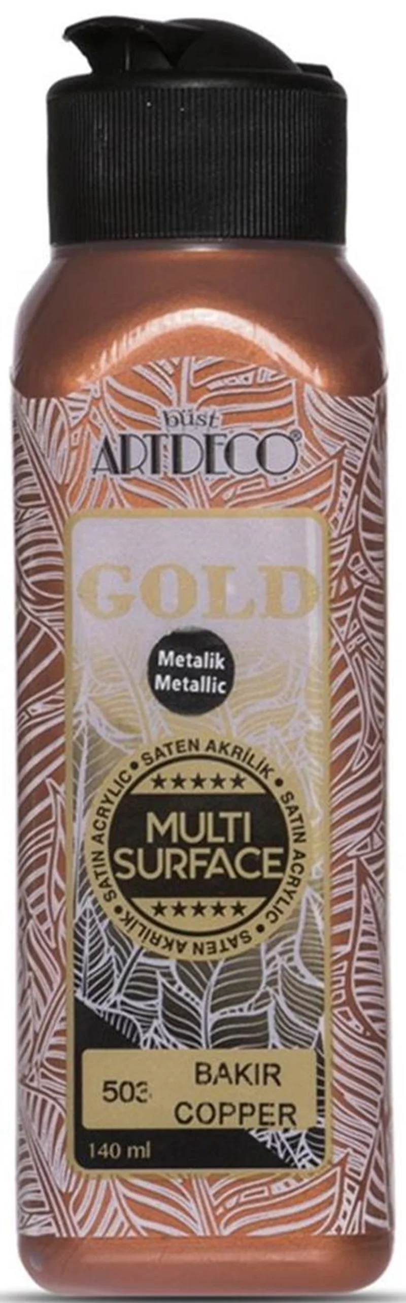 ARTDECO AKRİLİK BOYA GOLD MULTI-SURFACE 140 ML METALİK BAKIR Y-G71R-503