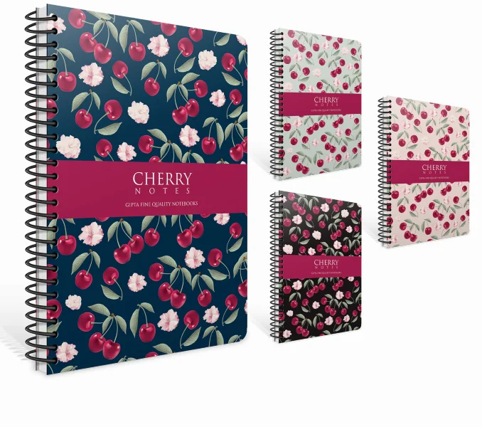 GIPTA DEFTER CHERRY 17x24 SPİRALLİ SERT KAPAK 120 YP. ÇİZGİLİ 3-6371000-2011