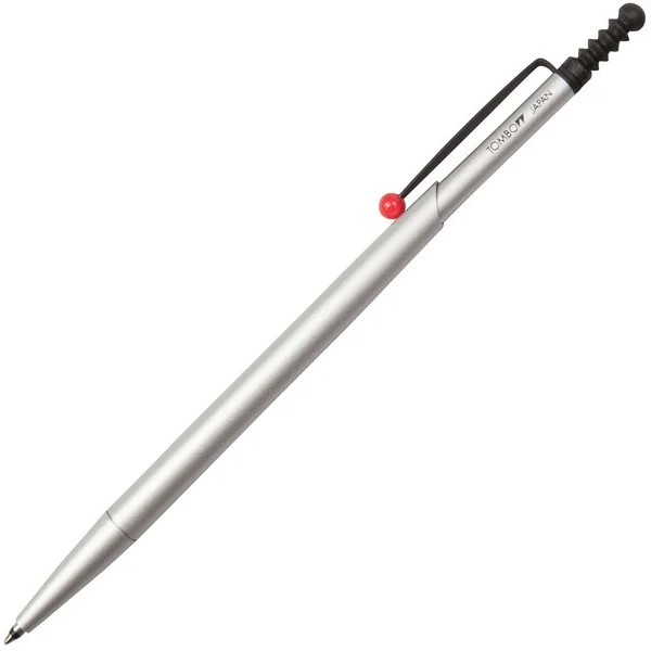 TOMBOW TÜKENMEZ KALEM ZOOM 727 0.7 GÜMÜŞ-SİYAH (MAVİ KLİPS) T-BC-SAZ 03
