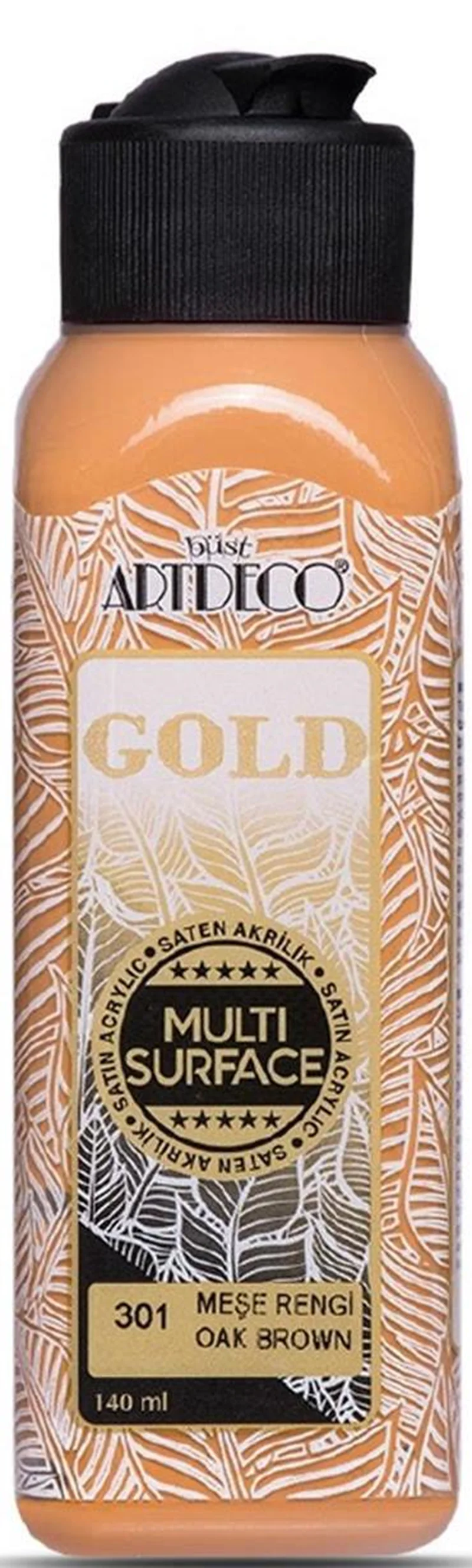 ARTDECO AKRİLİK BOYA GOLD MULTI-SURFACE 140 ML MEŞE RENGİ Y-G70R-301