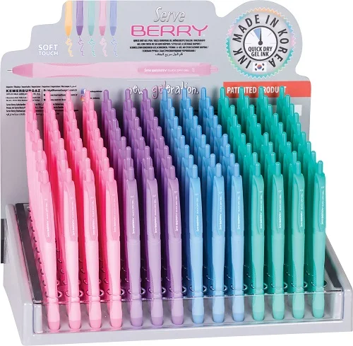 SERVE JEL KALEM BERRY 0.7 STAND 126 LI PASTEL SV-BRGEL07126P-P