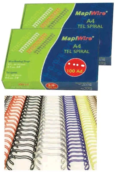 MAPİ SPİRAL TEL 3:1 7/16 SARI 100LÜ 210 05 06