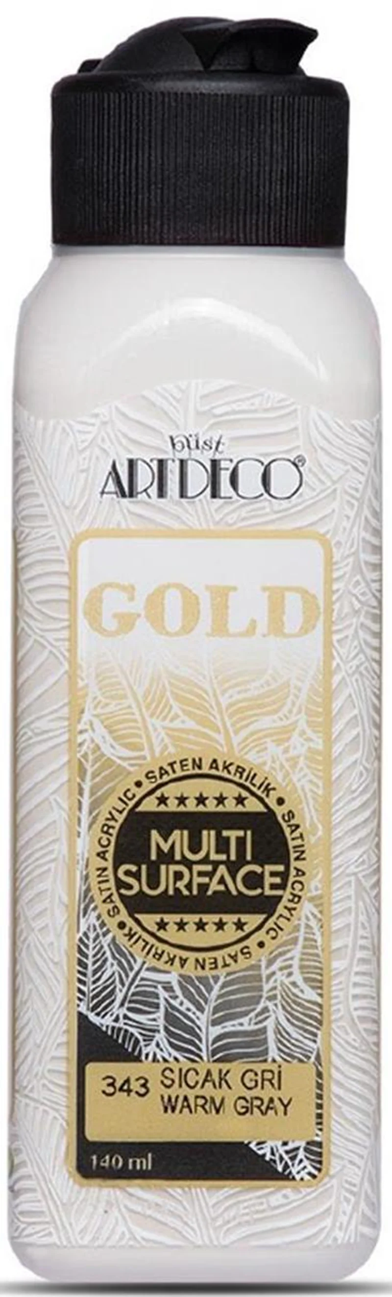 ARTDECO AKRİLİK BOYA GOLD MULTI-SURFACE 140 ML SICAK GRİ Y-G70R-343