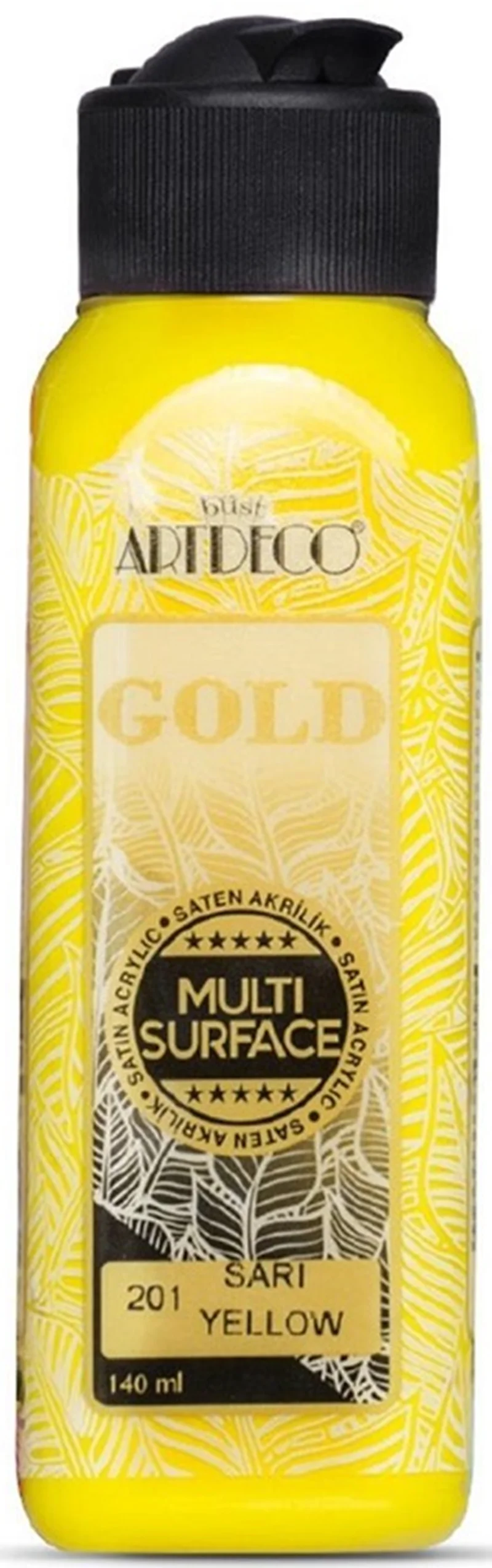 ARTDECO AKRİLİK BOYA GOLD MULTI-SURFACE 140 ML SARI Y-G70R-201