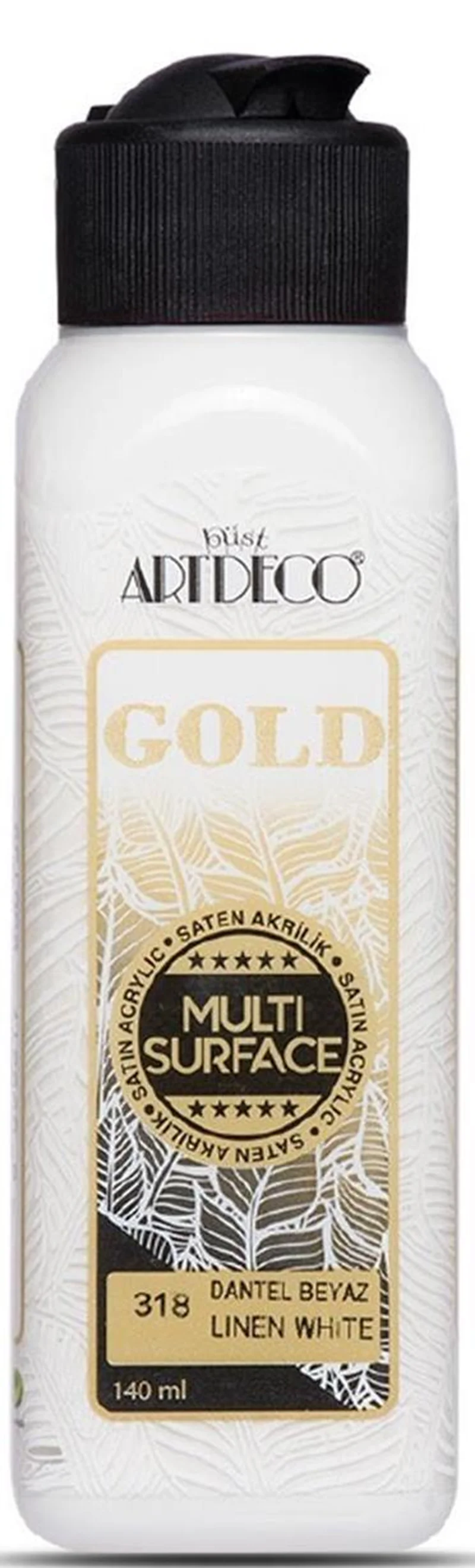 ARTDECO AKRİLİK BOYA GOLD MULTI-SURFACE 140 ML DANTEL BEYAZ Y-G70R-318