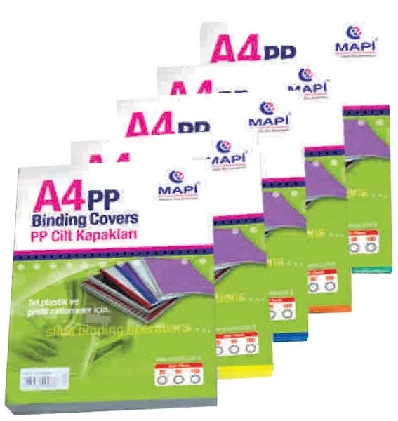 MAPİ CİLT KAPAĞI PP A4 350 MİC. BUZLU ŞEFFAF 50 Lİ 2042450 (Best)