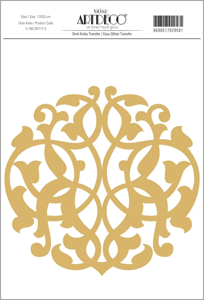 ARTDECO KOLAY TRANSFER SİMLİ 17x25 CM NO:5 Y-100-SKT17-5