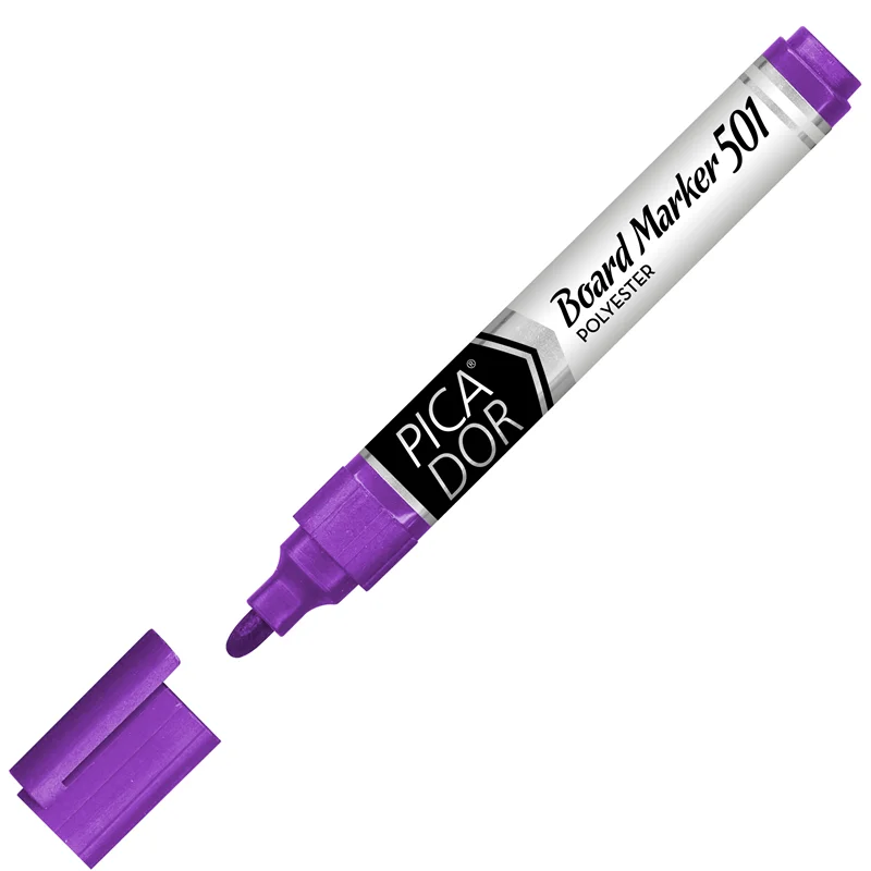 PICADOR BEYAZ TAHTA KALEMİ 501 YUVARLAK UÇ SARI KX012
