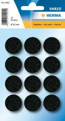 HERMA HOME YÜZEY KORUYUCU KEÇE 22 MM SIYAH 15001