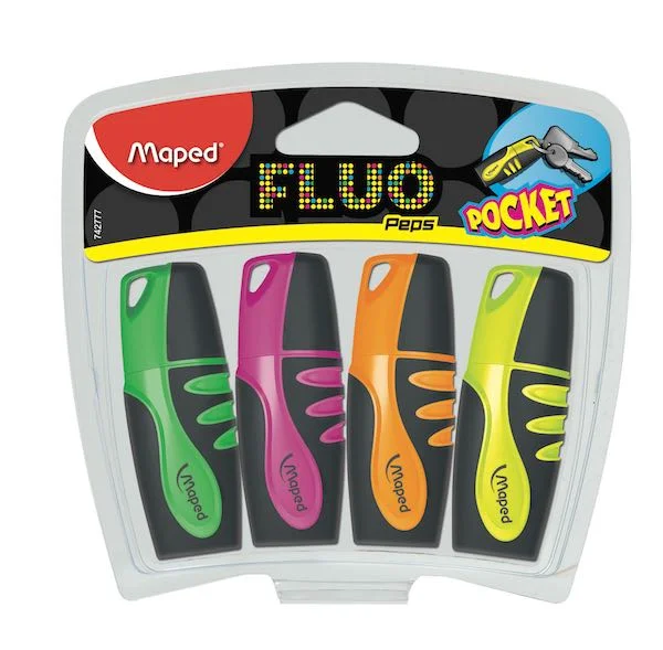 MAPED FOSFORLU KALEM FLUO PEP'S MINI 4 LÜ 742777