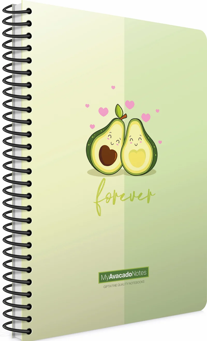 GIPTA DEFTER AVOCADO NOTES A5 SPİRALLİ KARTON KAPAK 80 YP. ÇİZGİLİ 6173