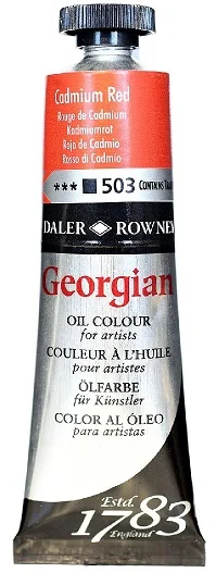 DALER ROWNEY YAĞLI BOYA GEORGIAN GOC SERİSİ 38 ML CADMIUM RED HUE 111014502